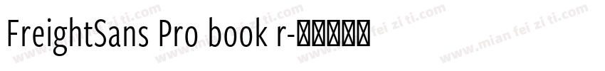 FreightSans Pro book r字体转换